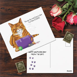 Postal ¡La mejor Mamá de gatos!