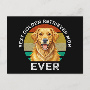 Postal La Mejor Mamá de Golden Retriever del Mundo