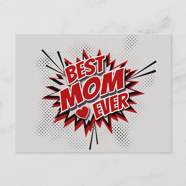 Postal La mejor mamá de todos los tiempos (Anverso)