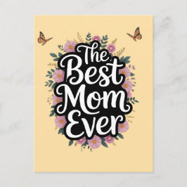 Postal La Mejor Mamá del Mundo - Celebración del Día de l