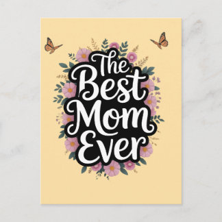 Postal La Mejor Mamá del Mundo - Celebración del Día de l