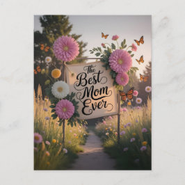 Postal La Mejor Mamá del Mundo - Celebración del Día de l
