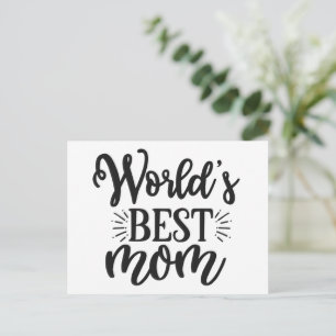 Postal La mejor mamá del mundo - Día de la Madre