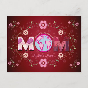 Postal La mejor mamá del mundo - Feliz Día de la Madre