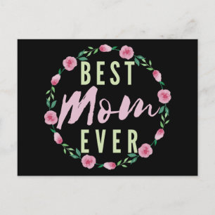 POSTAL LA MEJOR MAMÁ DEL MUNDO- MEJOR FLORISTA DEL DÍA DE