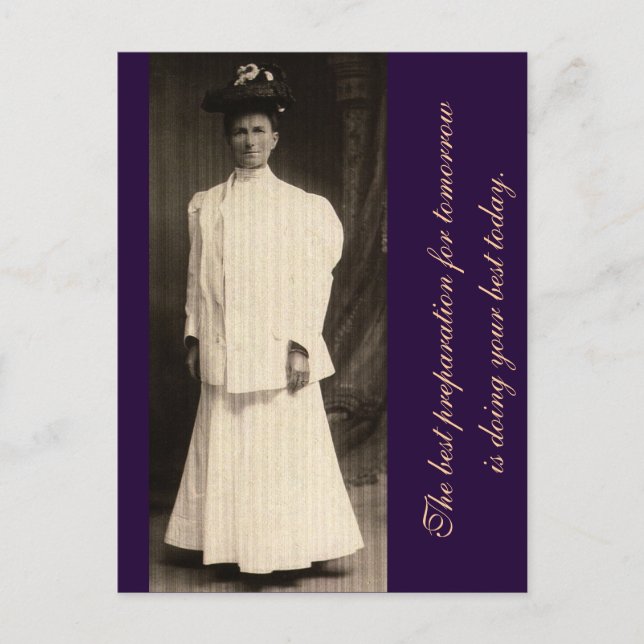 Postal La mejor preparación para mañana... (Anverso)