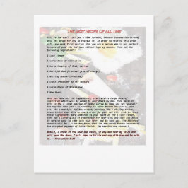 Postal La mejor receta de toda la hora - zona del