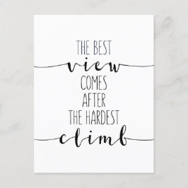 Postal La Mejor Vista Viene Después Del Ascenso Más Difíc