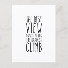 Postal La Mejor Vista Viene Después Del Ascenso Más Difíc