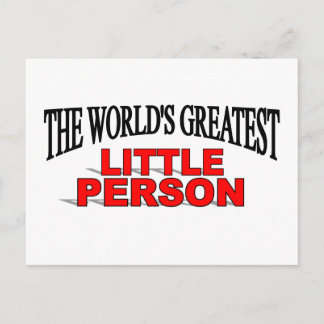 Postal La menor persona más grande del mundo
