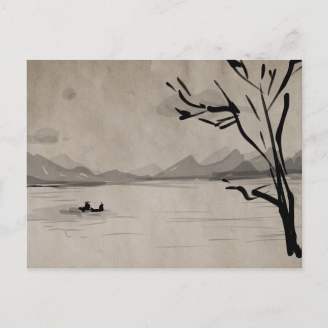 Postal La mente pacífica (Anverso)