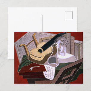 Postal La mesa de los músicos por Juan Gris