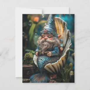 Postal La metrófila de Merman en la concha - Unde