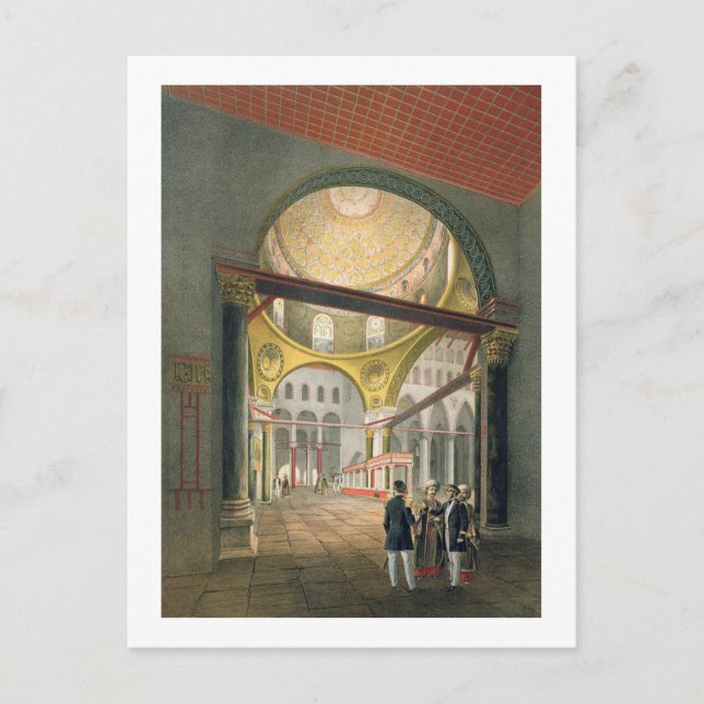 Postal La mezquita El Aksa, de 'Souvenirs of Jerusalem', (Anverso)