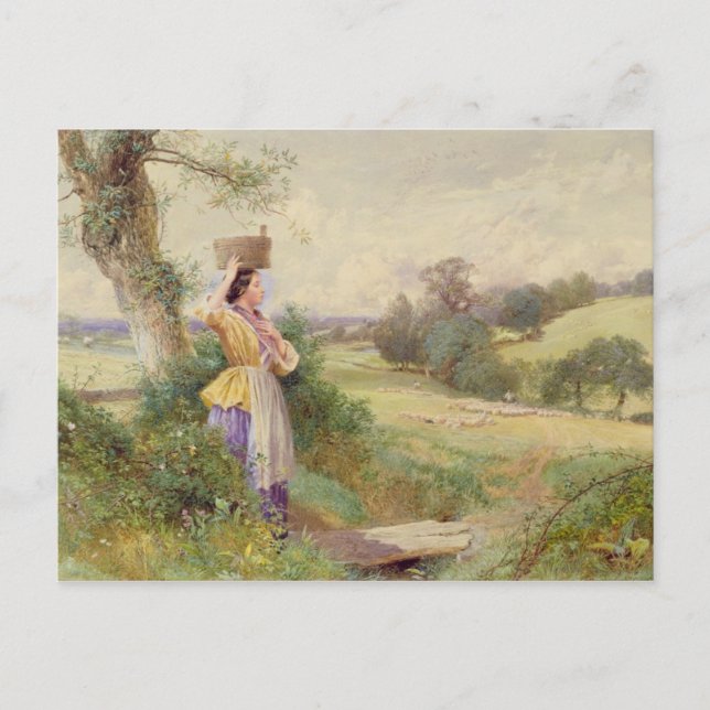 Postal La Milkmaid, 1860 (Anverso)