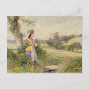 Postal La Milkmaid, 1860