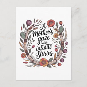 Postal La mirada de una madre encierra infinitas historia