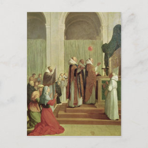 Postal La misa de San Martín de Tours, 1654