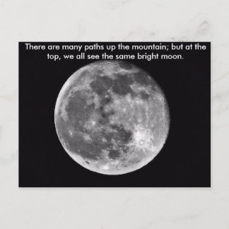 Postal La misma luna brillante