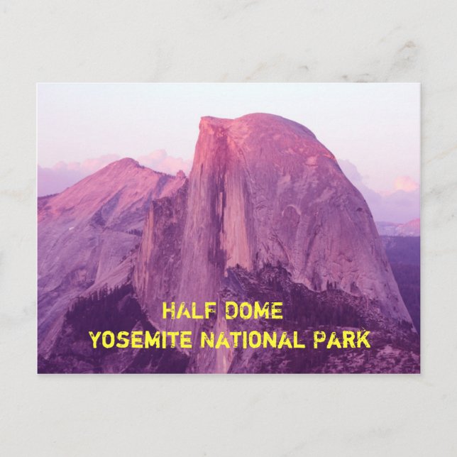 Postal La mitad, Parque Nacional Yosemite (Anverso)