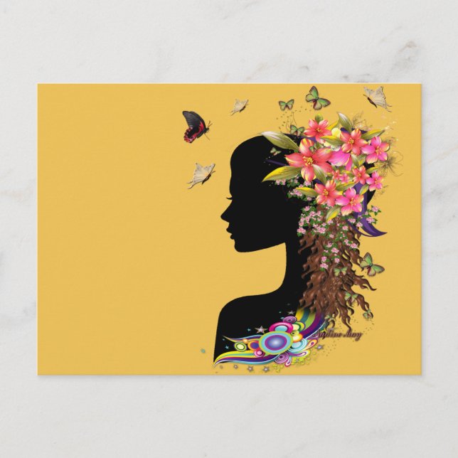 Postal La moda de la fantasía de las damas (Anverso)