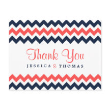 La moderna colección de Bodas de Chevron Navy & Co