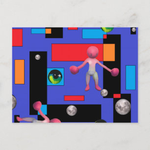 Postal La momia II - El arte abstracto de Ken Gage