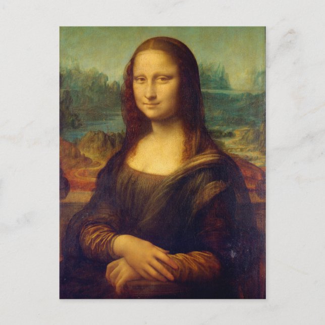Postal La Mona Lisa (Anverso)