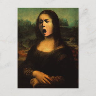 Postal La Mona Lisa de Caravaggio