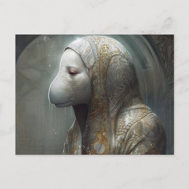 Postal La monja de Manatee (Anverso)