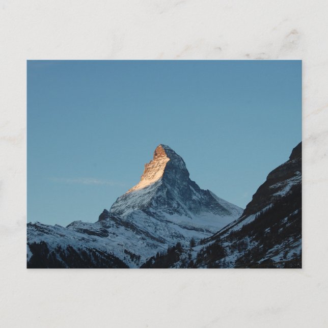 Postal La montaña Matterhorn (Anverso)