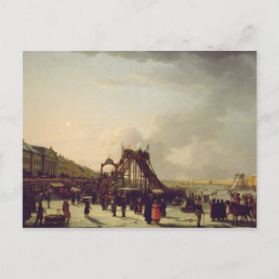 Postal La montaña rusa en el Neva en St.