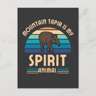 Postal La montaña Tapir es mi animal espiritual