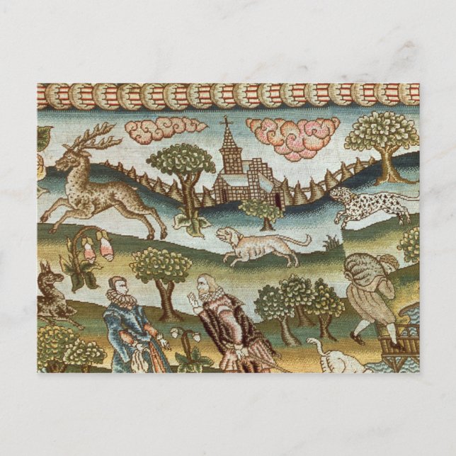 Postal La moqueta de la mesa de Bradford (Anverso)