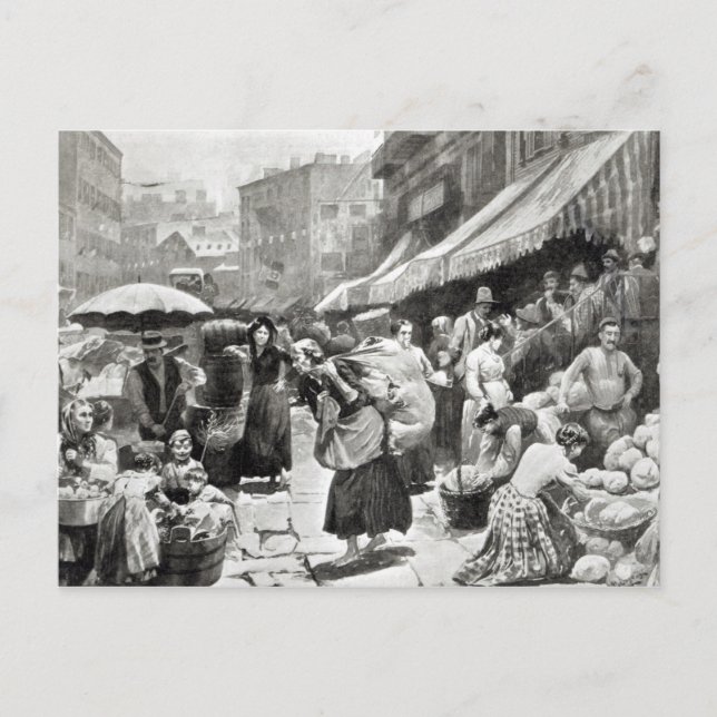 Postal La morera dobla la colonia italiana en Nueva York (Anverso)