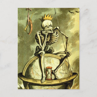 Postal La muerte conquista el mundo