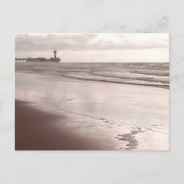 Postal La muerte de Scheveningen en el atardecer