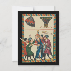 Postal La Muerte Del Arte Medieval De Reinmar von Brennen