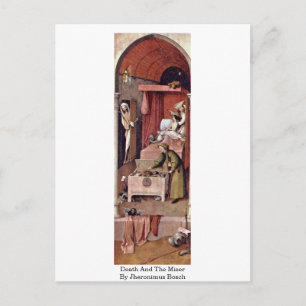 Postal La Muerte Y El Miser Por Jheronimus Bosch