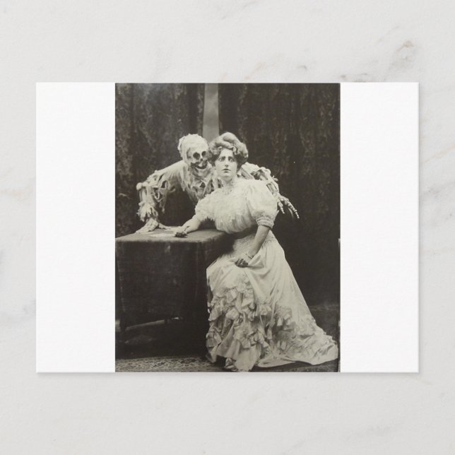 Postal La Muerte Y La Empleada (Anverso)