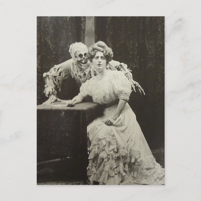 Postal La Muerte Y La Empleada (Anverso)