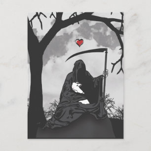 POSTAL LA MUERTE Y SU BUNNY