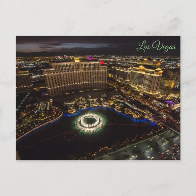 Postal La muestra de agua de Las Vegas (Anverso)