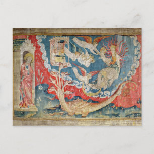 Postal La mujer a punto de dar a luz y a la grande