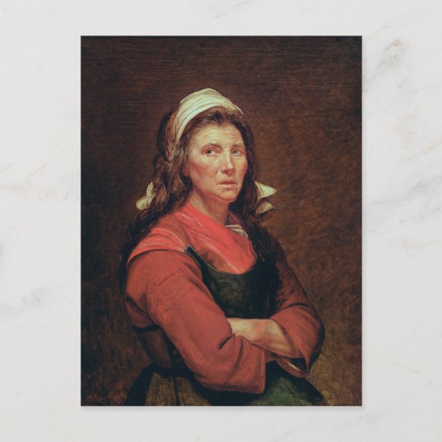 Postal La mujer del pueblo (Anverso)