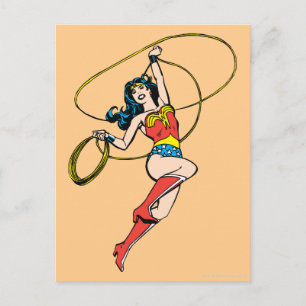 Postal La mujer maravilla Lasso de la verdad