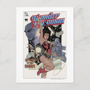 Postal La mujer maravilla regresa del color khundi