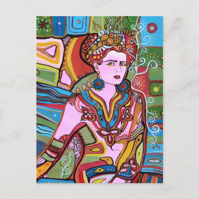 Postal La mujer mexicana (Anverso)