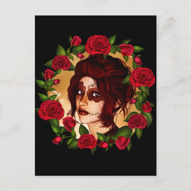 Postal La Muñeca de Azúcar Escarlata (Anverso)