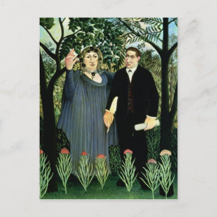 Postal La musa que inspira al poeta, 1908-09